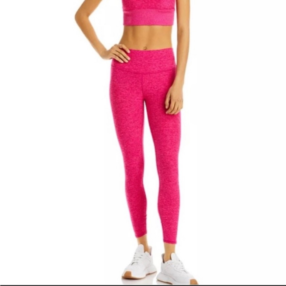 Alo yoga alosoft hw 7/8 leggings - magenta heather - size m